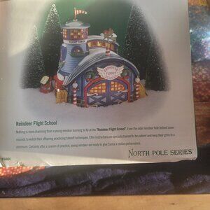 Department 56 North Pole- Reindeer Flight school